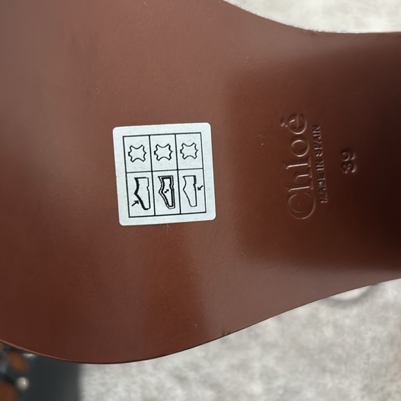 CHLOE LACE-UP MAY LEATHER BOOTIES 8/8.5 - Picture 11 of 11